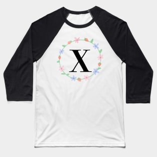 “X” initial Baseball T-Shirt